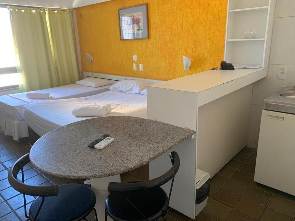 205 Flat Mobiliado Com Vista Lateral Mar Na Praia De Iracema Appartamento Fortaleza  Esterno foto