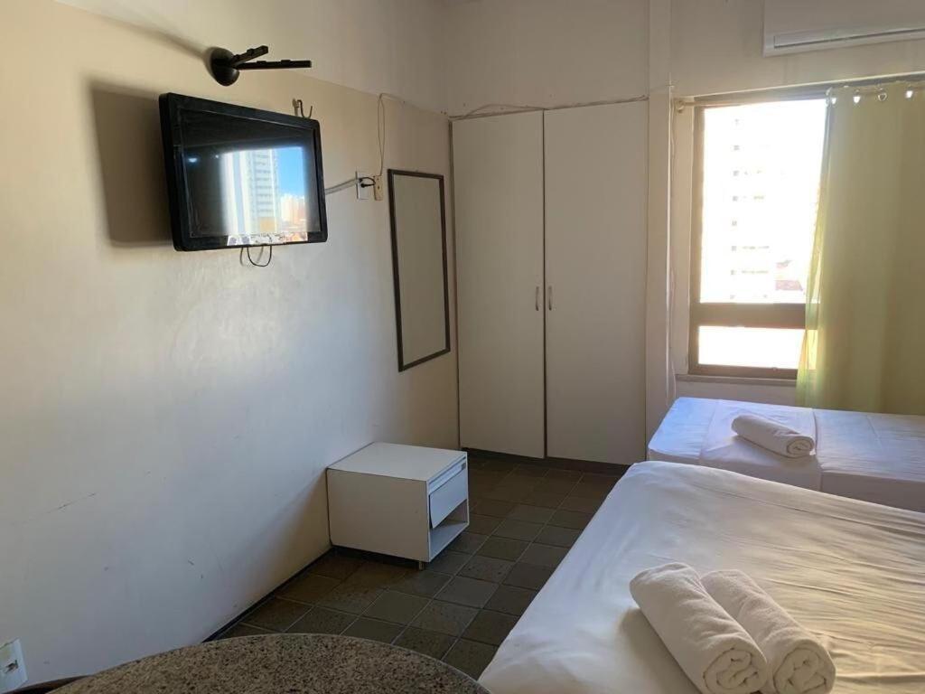 205 Flat Mobiliado Com Vista Lateral Mar Na Praia De Iracema Appartamento Fortaleza  Esterno foto